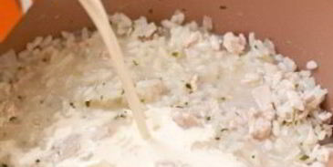 ризотто со сливками