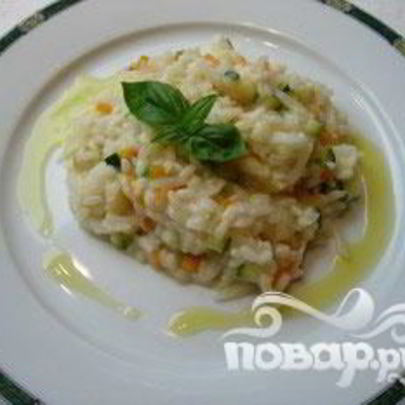 Сливочное ризотто с овощами