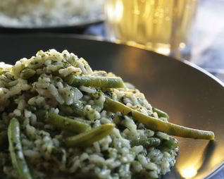 Зеленое ризотто