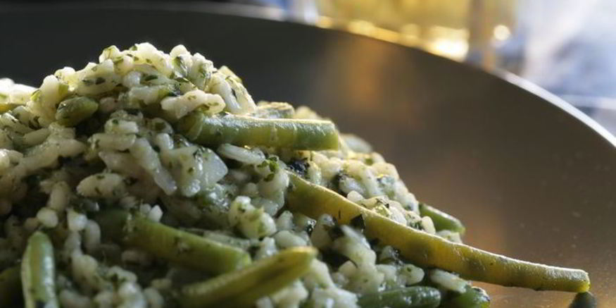 Рецепт зеленого ризотто