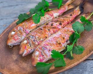 Барабулька на гриле