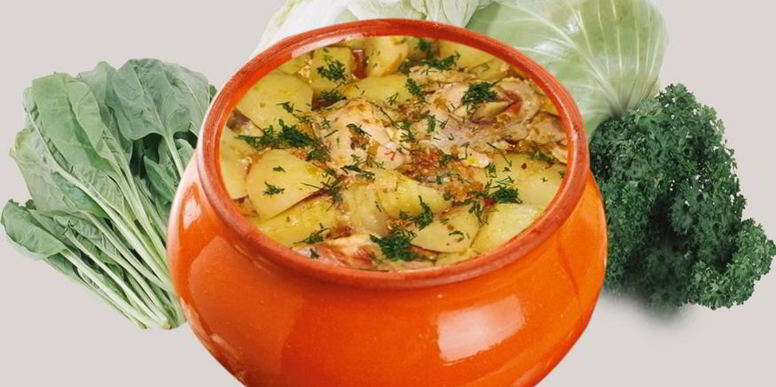 Рецепт белуги с картошкой запеченная в горшочках