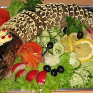 Рецепт Фаршированной щуки со свининой и овощами