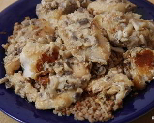 Филе судака под соусом