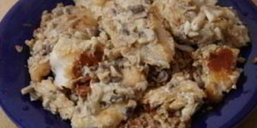 филе судака под соусом