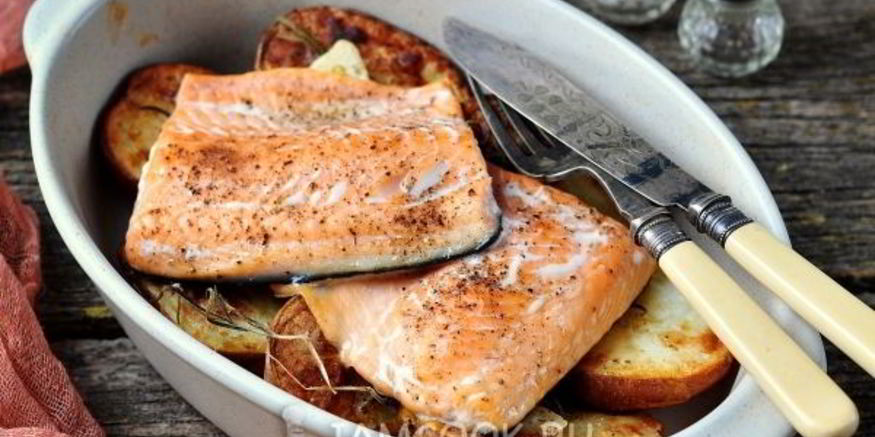 Рецепт форели с картошкой в духовке