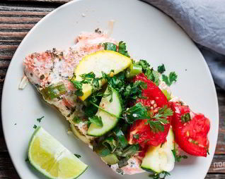 Горбуша в духовке