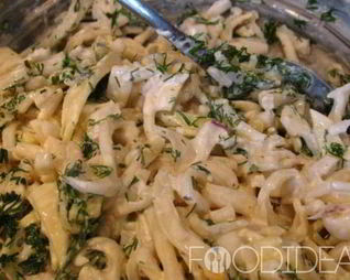 Кальмары со сметаной