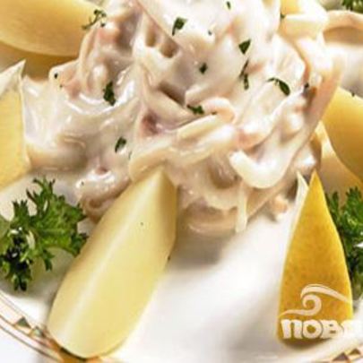 Кальмары в соусе