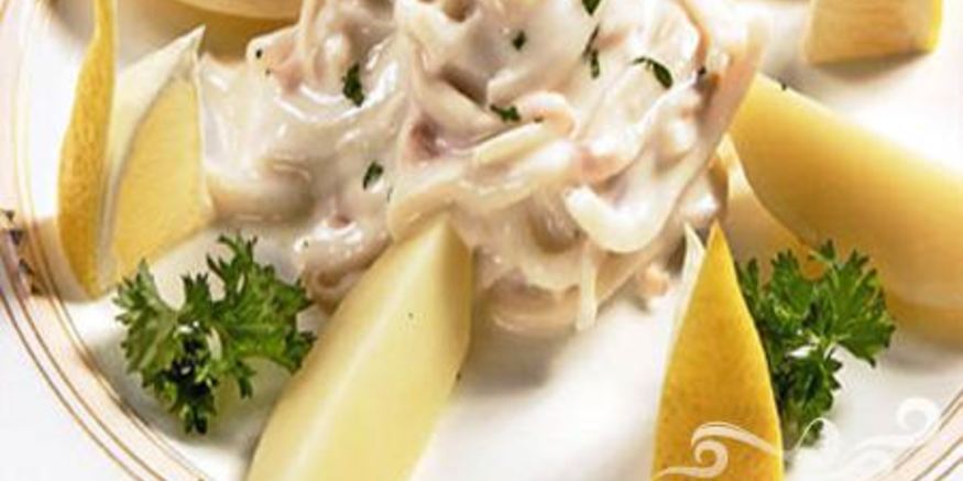 Рецепт кальмаров в соусе