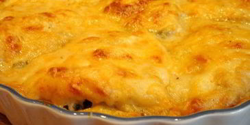 камбала запеченная с тальятелле под молочным соусом