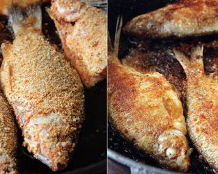 Караси в сухарях