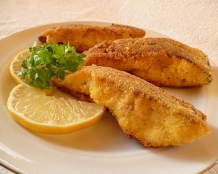 Карп жареный пикантный