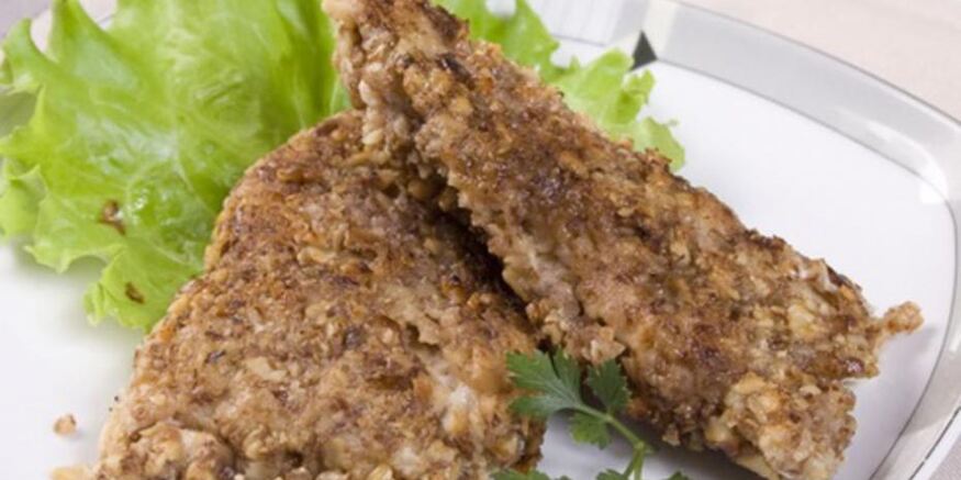 Рецепт хека в орехах