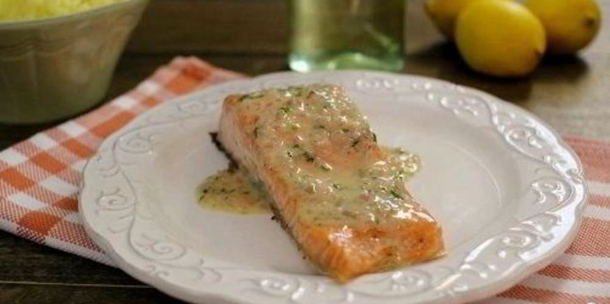 Рецепт лосося под соусом