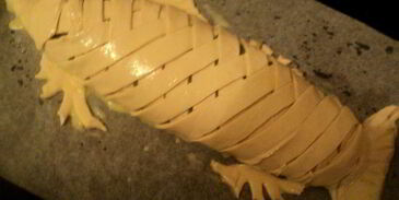 лосось, запеченный в тесте