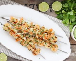 Морепродукты на гриле