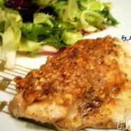 Рецепт Морского окуня под орехово-горчичной корочкой