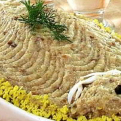 Рубленая сельдь по-татарски