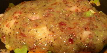 рыба с соусом из крыжовника