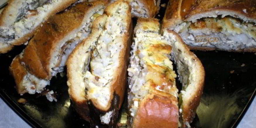 Рецепт рыбы в батоне