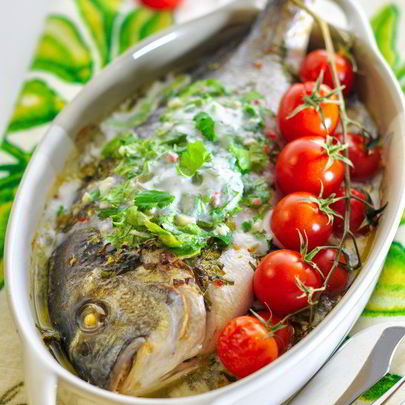 Рыба в кокосовом молоке с лаймом и кинзой