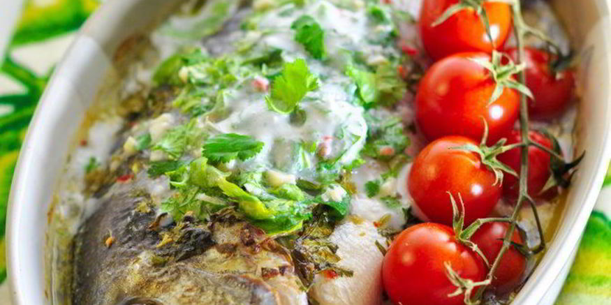 Рецепт рыбы в кокосовом молоке с лаймом и кинзой