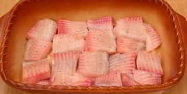 рыба в сырно-сливочном соусе