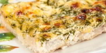 рыба в сырно-сливочном соусе