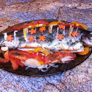 Рецепт Рыбы запеченной с овощами