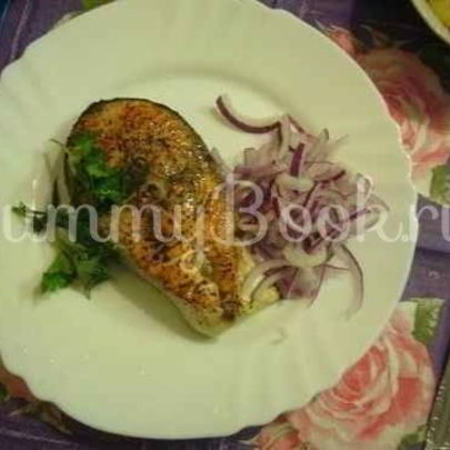 Рыба жареная с овощами