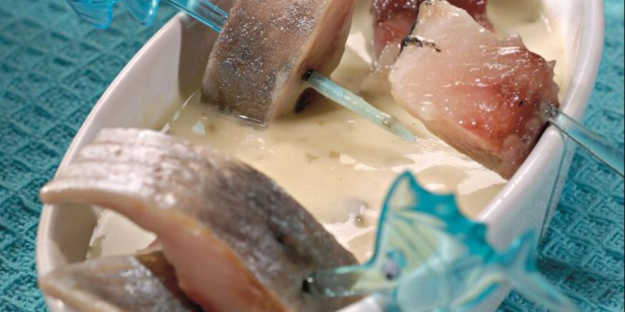 Рецепт сельди с соусом из картофеля