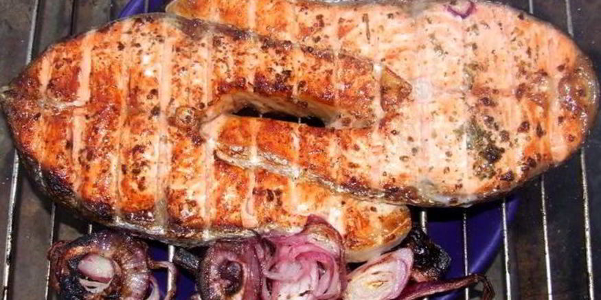 Рецепт семги на углях