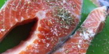 семга на углях