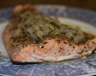 Семга в пряной приправе