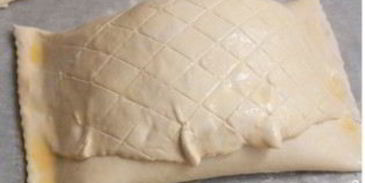 семга в слоеном тесте