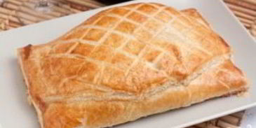 семга в слоеном тесте