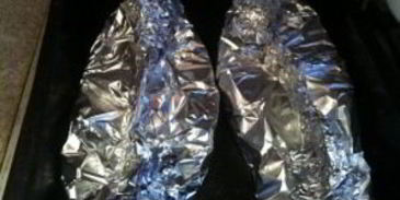 семга, запеченная под соусом