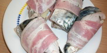 скумбрия, которая нравится мужу с беконом и сыром