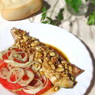 Рецепт Скумбрии в духовке с помидорами