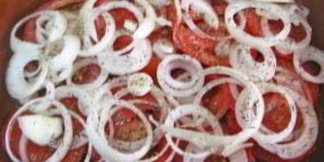 скумбрия в духовке с помидорами