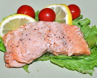 Сочное жареное филе кеты