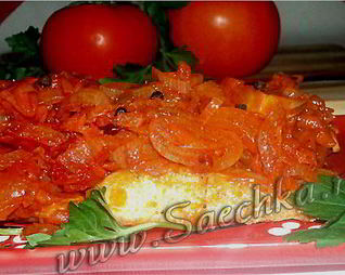 Треска в томатном соусе