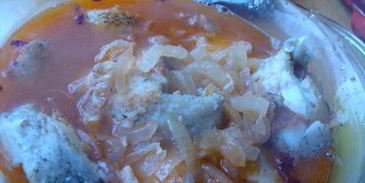 тушеная рыба с барбарисом