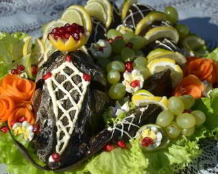 Запеченный осетр