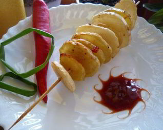 Картофельные шашлычки
