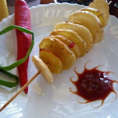 Картофельные шашлычки