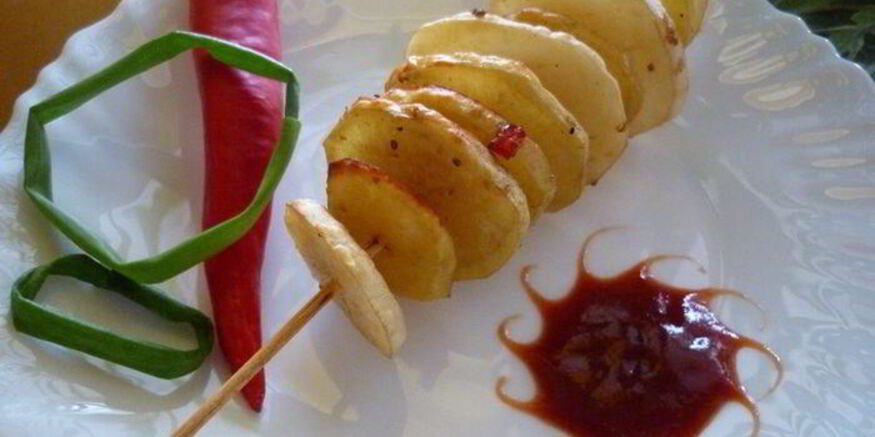 Рецепт картофельных шашлычков