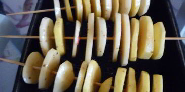 картофельные шашлычки