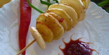картофельные шашлычки